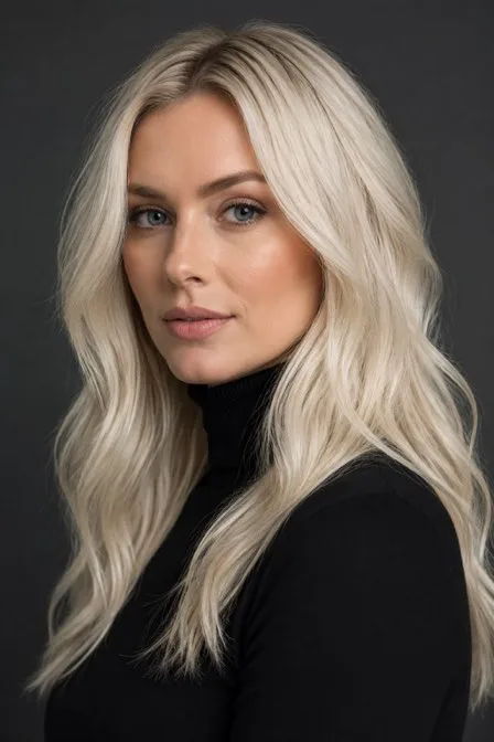 Platinum Blonde hair