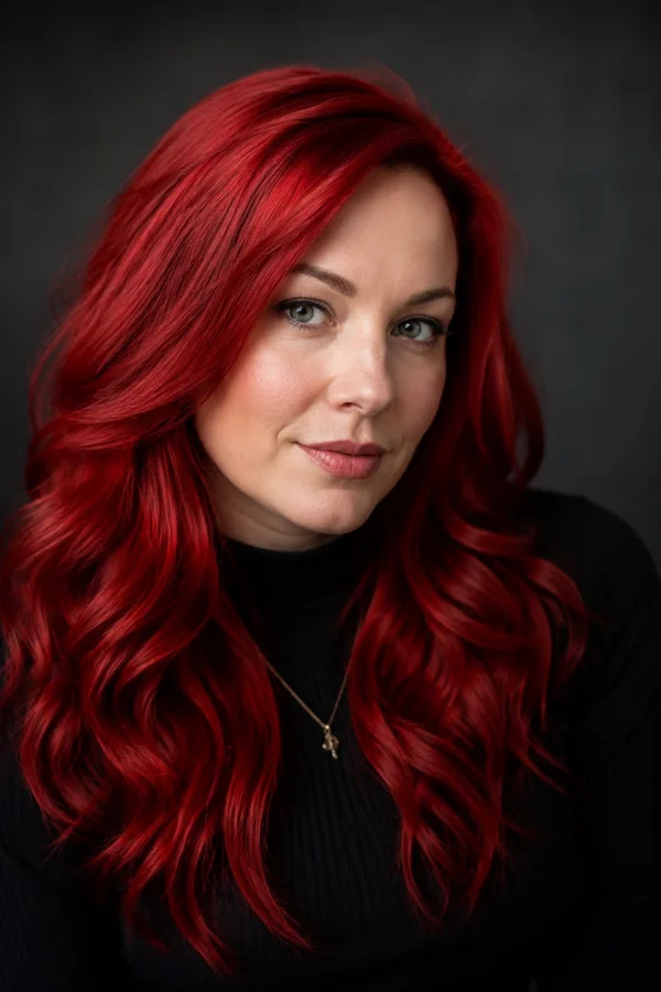 Portrait after a hairstyle preview